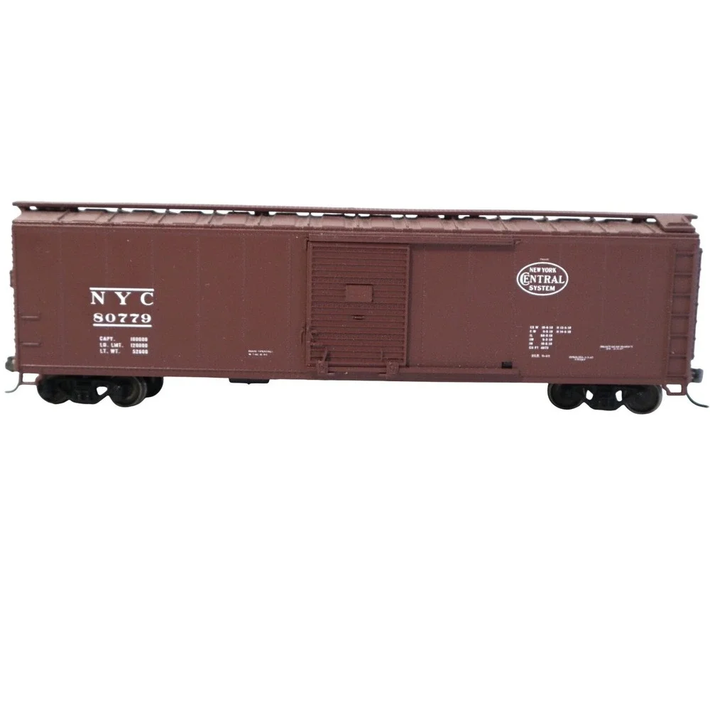 NYC 80779 New York Central System HO Scale Boxcar Brown Freight Train Car